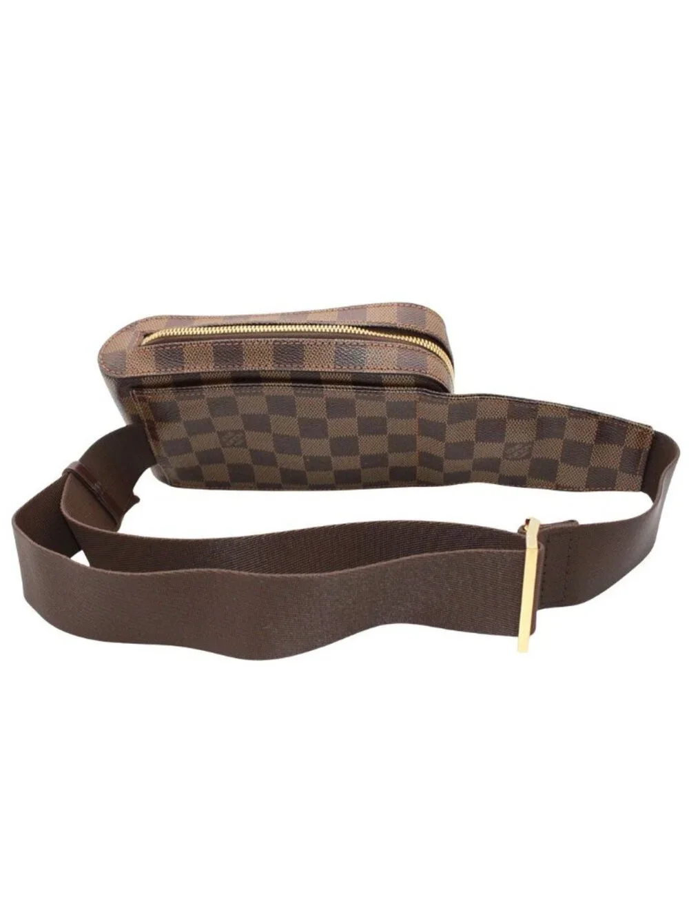 Louis Vuitton Belt Bag Damier Canvas Geronimos Ebene Brown